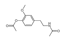 N-[2-[4-(Acetyloxy)-3-methoxyphenyl]ethyl]acetamide structure