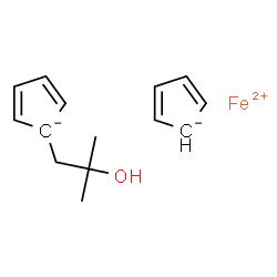 (2-hydroxy-2-methylpropyl)ferrocene Structure