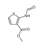 methyl 2-formylaminothiophene-3-carboxylate结构式