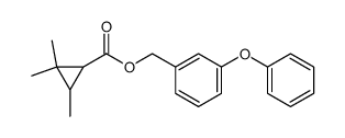 3'-phenoxybenzyl 2,2,3-trimethyl-cyclopropane-carboxylate结构式