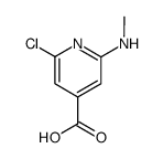 2-chloro-6-methylamino-isonicotinic acid结构式