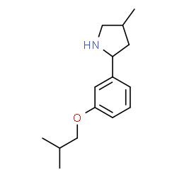 Pyrrolidine, 4-methyl-2-[3-(2-methylpropoxy)phenyl]- (9CI)结构式