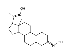 N-[1-[(5R,8R,9S,10S,13S,14S,17S)-3-hydroxyimino-10,13-dimethyl-1,2,4,5,6,7,8,9,11,12,14,15,16,17-tetradecahydrocyclopenta[a]phenanthren-17-yl]ethylidene]hydroxylamine Structure