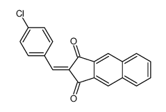 2-[(4-chlorophenyl)methylidene]cyclopenta[b]naphthalene-1,3-dione结构式