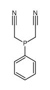 2-[cyanomethyl(phenyl)phosphanyl]acetonitrile Structure