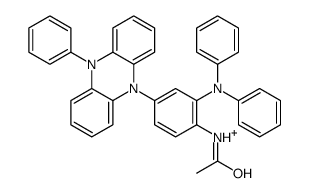 N-[2-(N-phenylanilino)-4-(10-phenyl-5H-phenazin-5-ium-5-yl)phenyl]acetamide结构式