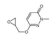 2-methyl-6-(oxiran-2-ylmethoxy)pyridazin-3-one结构式