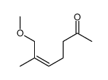 7-methoxy-6-methylhept-5-en-2-one Structure