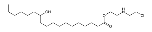 2-(2-chloroethylamino)ethyl 12-hydroxyoctadecanoate结构式