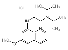 1,2-Ethanediamine,N2-(6-methoxy-8-quinolinyl)-N1,N1-bis(1-methylethyl)-, hydrochloride (1:2)结构式