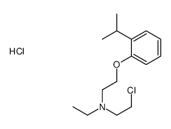 2-chloroethyl-ethyl-[2-(2-propan-2-ylphenoxy)ethyl]azanium,chloride Structure