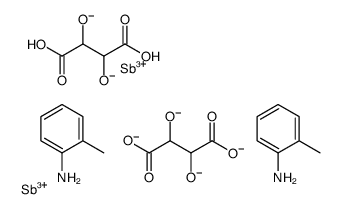 antimony(3+),2,3-dioxidobutanedioate,hydron,2-methylaniline结构式