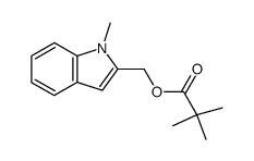 2-(N-methyl)indolylmethyl pivalate Structure