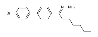 4-Heptanoyl-4'-brombiphenyl-hydrazon结构式