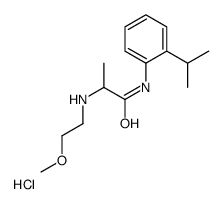 2-(2-methoxyethylamino)-N-(2-propan-2-ylphenyl)propanamide,hydrochloride结构式