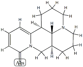 (6β)-11,12,13,14-Tetradehydromatridin-15-one结构式