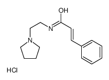 (E)-3-phenyl-N-(2-pyrrolidin-1-ylethyl)prop-2-enamide,hydrochloride结构式