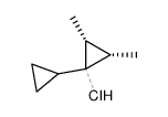 (2R,3S)-1-chloro-2,3-dimethyl-1,1'-bi(cyclopropane)结构式