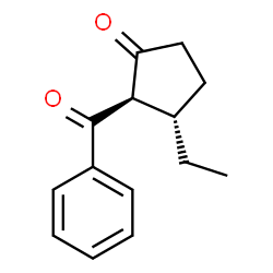 Cyclopentanone, 2-benzoyl-3-ethyl-, (2R,3S)-rel- (9CI) Structure