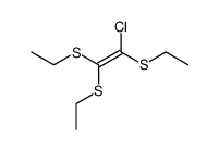 chloro-tris-ethylsulfanyl-ethene Structure