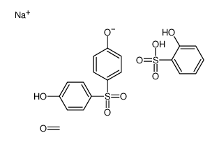 sodium,formaldehyde,2-hydroxybenzenesulfonate,4-(4-hydroxyphenyl)sulfonylphenol Structure