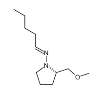 (-)-(S)-2-methoxymethyl-2-(1-pentylideneamino)pyrrolidine结构式