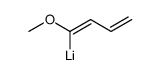 1-methoxy-1-lithiobutadiene结构式