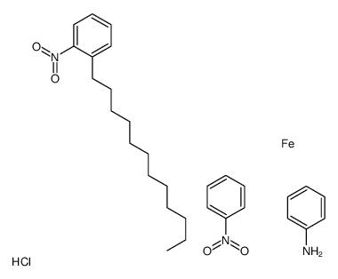 aniline,1-dodecyl-2-nitrobenzene,iron,nitrobenzene,hydrochloride Structure