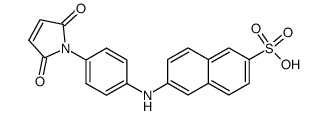 2-(4'-maleimidyl-anilino)naphthalene-6-sulfonic acid Structure