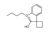 1-(2-butoxyphenyl)cyclobutane-1-carboxylic acid Structure