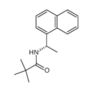 (S)-1-[(2,2-Dimethylpropanoyl)amino]-1-naphthylethane结构式