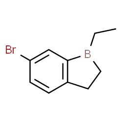 6-Bromo-1-ethyl-2,3-dihydro-1H-1-benzoborole结构式