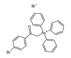 (4-bromo-phenacyl)-triphenyl-arsonium; bromide Structure