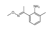 (3'-methyl-2'-amino) acetophenone O-methyl oxime Structure