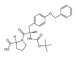 Boc-Tyr(Bzl)-Pro-OH结构式