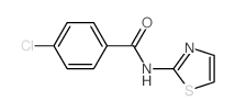 4-chloro-N-(1,3-thiazol-2-yl)benzamide结构式