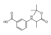 3-[[1-[(2-methylpropan-2-yl)oxy]-1-oxopropan-2-yl]amino]benzoic acid结构式