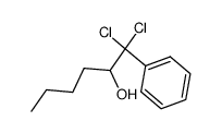 1,1-dichloro-1-phenyl-2-hexanol Structure