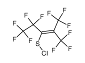 2-trifluoromethylperfluoro-2-pentenesulfenechloride-3 Structure