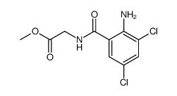 2-Amino-3,5-dichloro-hippursaeremethylester结构式