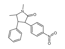 (3S,4S,5S)-1,5-dimethyl-3-(4-nitrophenyl)-4-phenylpyrrolidin-2-one结构式