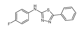 N-(4-fluorophenyl)-5-phenyl-1,3,4-thiadiazol-2-amine Structure