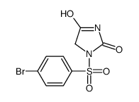 1-((4-bromophenyl)sulfonyl)hydantoin structure