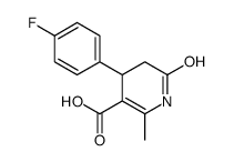 1,4,5,6-四氢-2-甲基-6-氧代-4-[4-(氟)苯基]-3-吡啶羧酸结构式