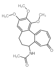 N-(1,2,3-Trimethoxy-9-oxo-5,6,7,9-tetrahydrobenzo[a]heptalen-7-yl)acetamide Structure
