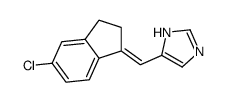 5-[(5-chloro-2,3-dihydroinden-1-ylidene)methyl]-1H-imidazole Structure