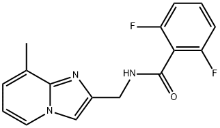 2,6-difluoro-N-((8-methylimidazo[1,2-a]pyridin-2-yl)methyl)benzamide结构式