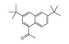 1-(3,6-ditert-butylnaphthalen-1-yl)ethanone结构式