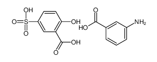 3-aminobenzoic acid,2-hydroxy-5-sulfobenzoic acid结构式