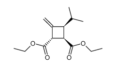 diethyl (1S,2R,3S)-3-isopropyl-4-methylenecyclobutane-1,2-dicarboxylate Structure